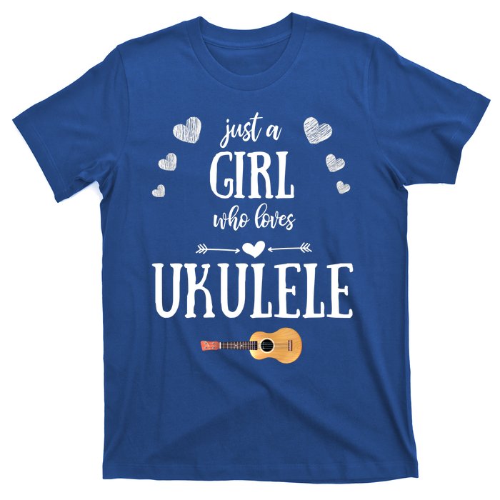 Just A Who Loves Ukulele For Ukulele Player Musician Gift T-Shirt