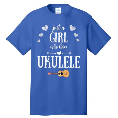 Just A Who Loves Ukulele For Ukulele Player Musician Gift Tall T-Shirt