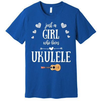 Just A Who Loves Ukulele For Ukulele Player Musician Gift Premium T-Shirt