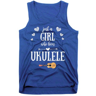 Just A Who Loves Ukulele For Ukulele Player Musician Gift Tank Top