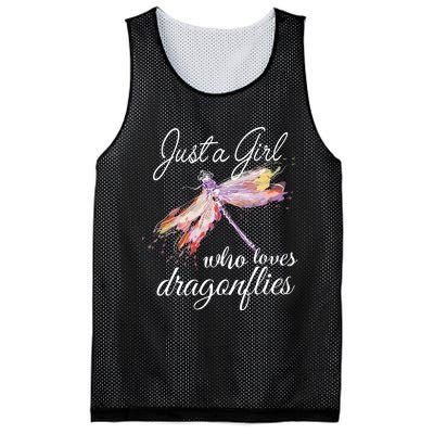 Just A Who Loves Dragonflies Entomologist Gift Mesh Reversible Basketball Jersey Tank