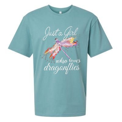 Just A Who Loves Dragonflies Entomologist Gift Sueded Cloud Jersey T-Shirt