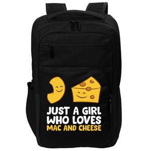 Just A Who Loves Mac And Cheese Love Macaroni Cheese Gift Impact Tech Backpack