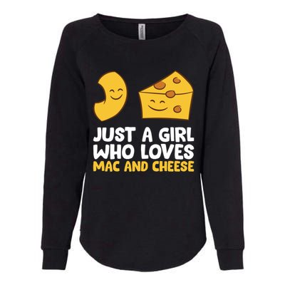 Just A Who Loves Mac And Cheese Love Macaroni Cheese Gift Womens California Wash Sweatshirt