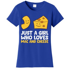 Just A Who Loves Mac And Cheese Love Macaroni Cheese Gift Women's T-Shirt