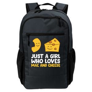 Just A Who Loves Mac And Cheese Love Macaroni Cheese Gift Daily Commute Backpack