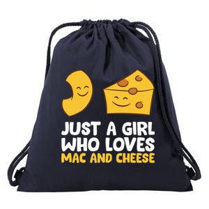 Just A Who Loves Mac And Cheese Love Macaroni Cheese Gift Drawstring Bag