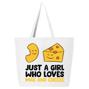 Just A Who Loves Mac And Cheese Love Macaroni Cheese Gift 25L Jumbo Tote