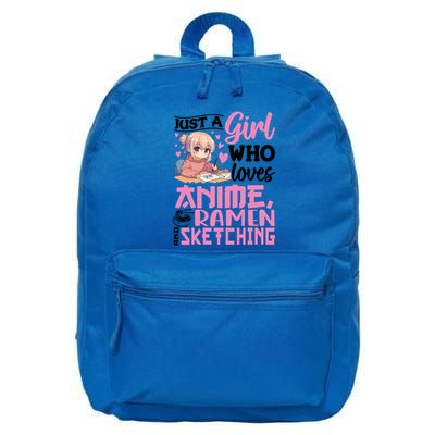 Just A Who Loves Anime Ra And Sketching Anime Ra Gift 16 in Basic Backpack