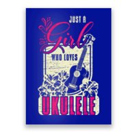 Just A Who Loves Ukulele Gift Poster