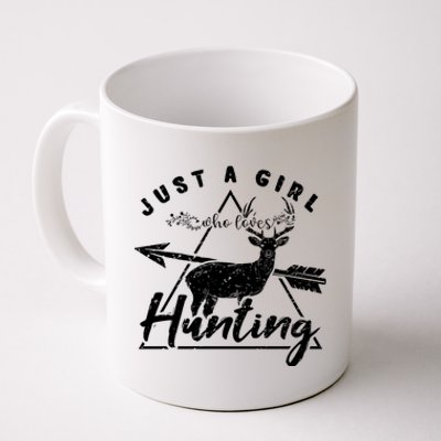 Just A Who Loves Hunting Deer Moose Hunter Elk Hunt Gift Coffee Mug