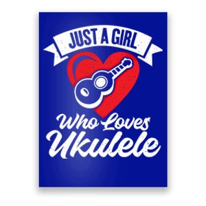 Just A Who Loves Ukulele Uke Music Ukulele Musician Gift Poster