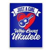 Just A Who Loves Ukulele Uke Music Ukulele Musician Gift Poster