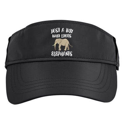 Just A Who Loves Elephants Elephant Lover Adult Drive Performance Visor