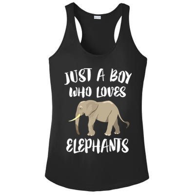 Just A Who Loves Elephants Elephant Lover Ladies PosiCharge Competitor Racerback Tank
