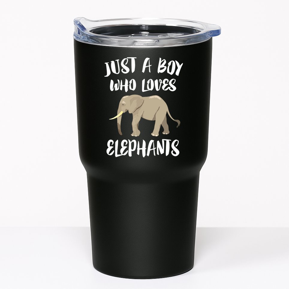 Just A Who Loves Elephants Elephant Lover Tumbler