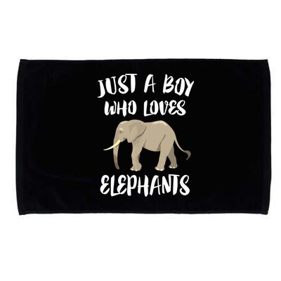 Just A Who Loves Elephants Elephant Lover Microfiber Hand Towel