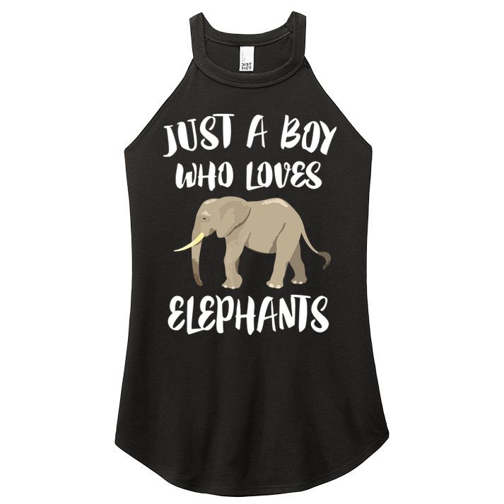 Just A Who Loves Elephants Elephant Lover Women's Perfect Tri Rocker Tank