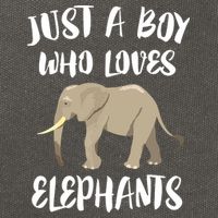 Just A Who Loves Elephants Elephant Lover Cotton Canvas Backpack