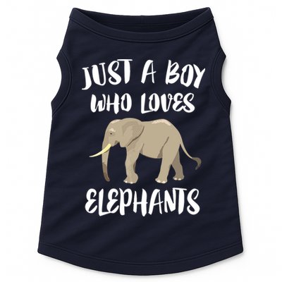 Just A Who Loves Elephants Elephant Lover Doggie Tank