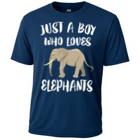 Just A Who Loves Elephants Elephant Lover Cooling Performance Crew T-Shirt