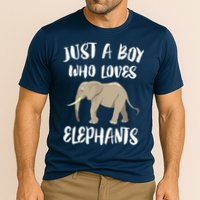Just A Who Loves Elephants Elephant Lover Cooling Performance Crew T-Shirt