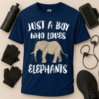 Just A Who Loves Elephants Elephant Lover Cooling Performance Crew T-Shirt