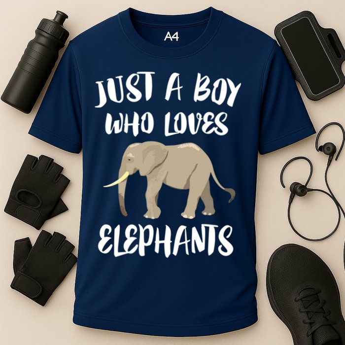 Just A Who Loves Elephants Elephant Lover Cooling Performance Crew T-Shirt
