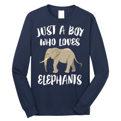 Just A Who Loves Elephants Elephant Lover Long Sleeve Shirt