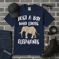 Just A Who Loves Elephants Elephant Lover Tall T-Shirt