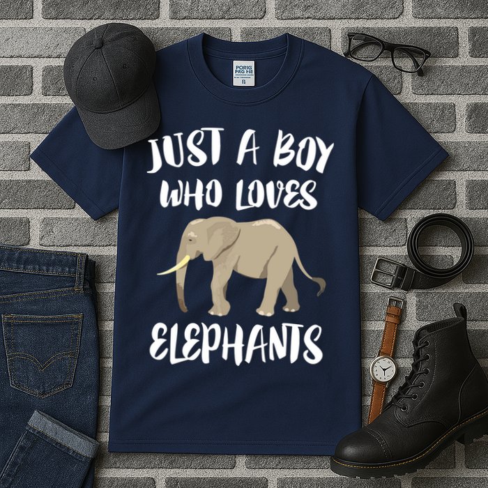 Just A Who Loves Elephants Elephant Lover Tall T-Shirt