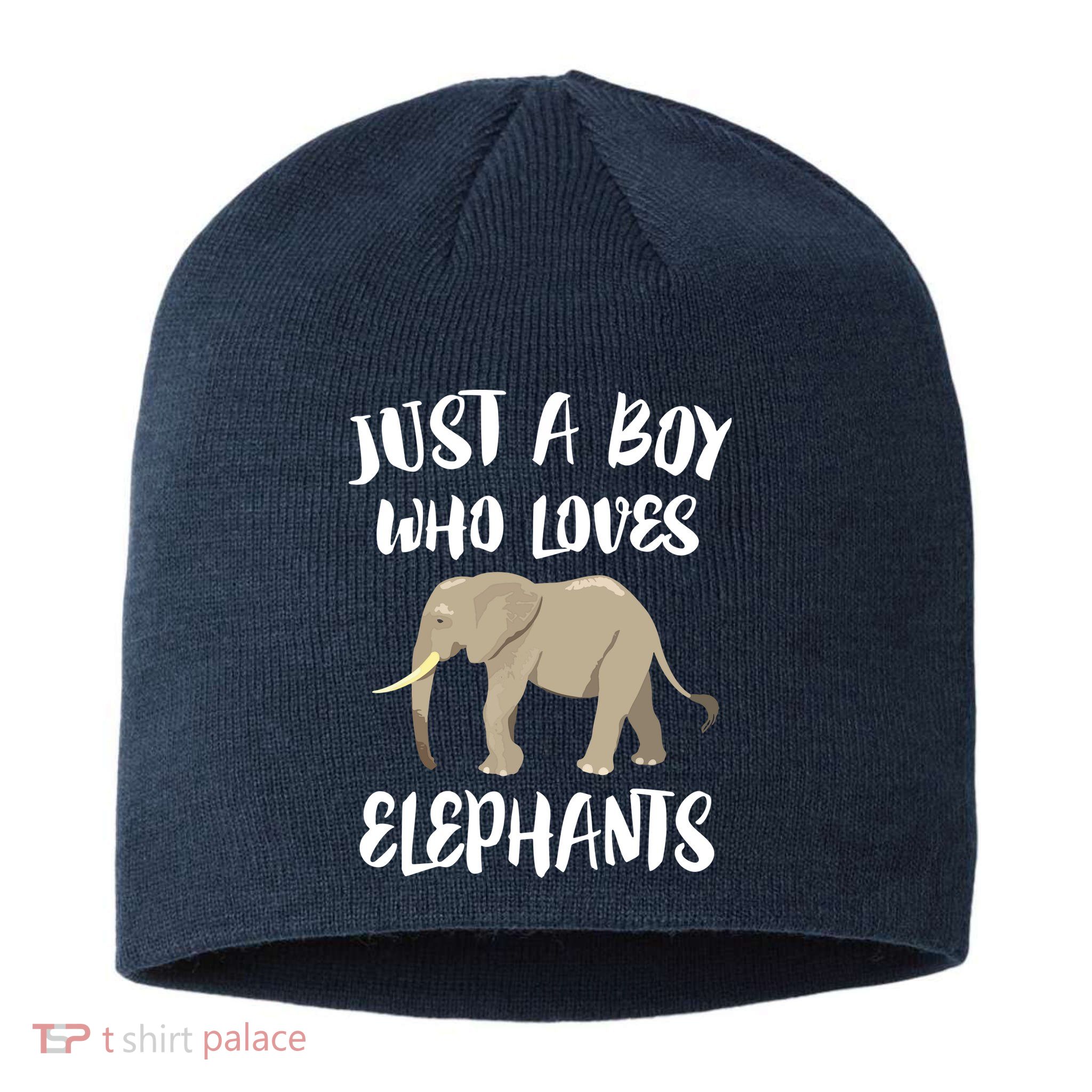 Just A Who Loves Elephants Elephant Lover Sustainable Beanie