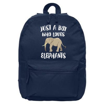 Just A Who Loves Elephants Elephant Lover 16 in Basic Backpack
