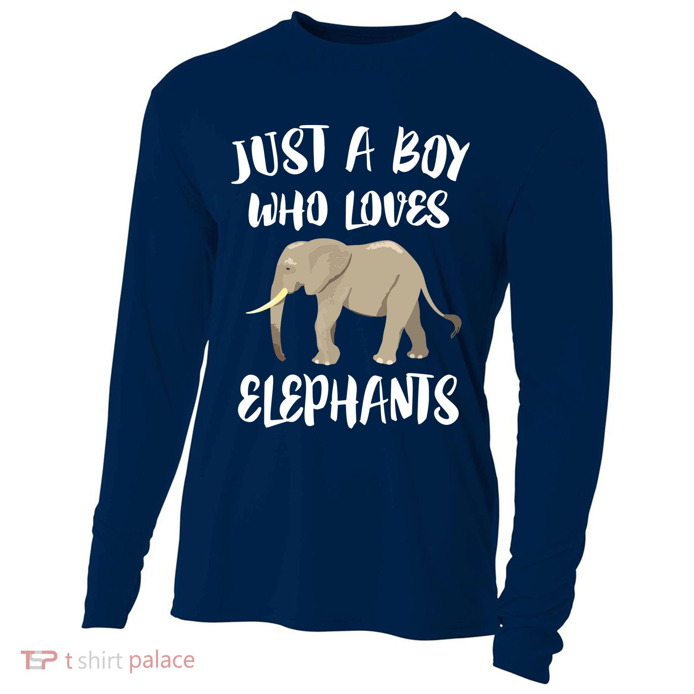 Just A Who Loves Elephants Elephant Lover Cooling Performance Long Sleeve Crew