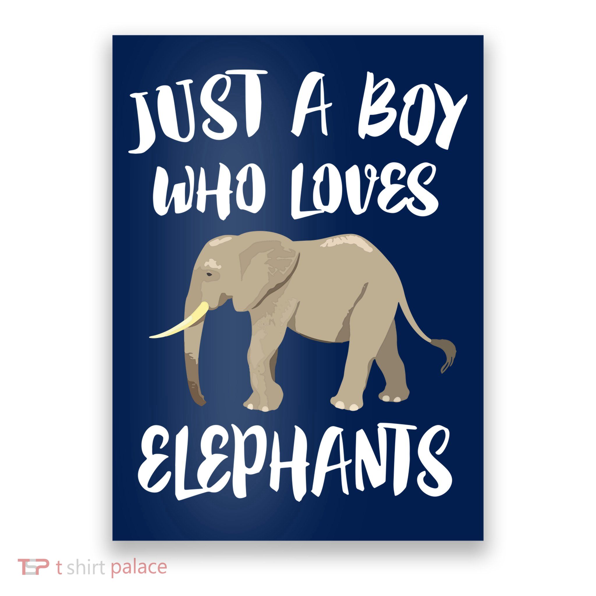 Just A Who Loves Elephants Elephant Lover Poster