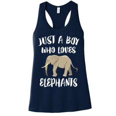 Just A Who Loves Elephants Elephant Lover Womens Tank Top