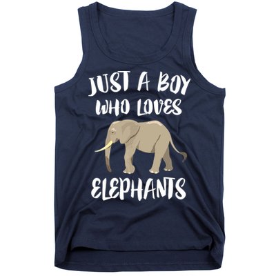 Just A Who Loves Elephants Elephant Lover Tank Top