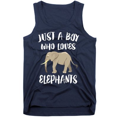 Just A Who Loves Elephants Elephant Lover Tank Top