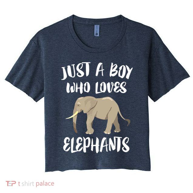 Just A Who Loves Elephants Elephant Lover Crop Top