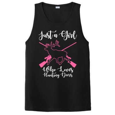 Just A Who Loves Hunting Deers Huntress Cool Gift PosiCharge Competitor Tank