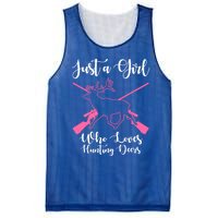 Just A Who Loves Hunting Deers Huntress Cool Gift Mesh Reversible Basketball Jersey Tank