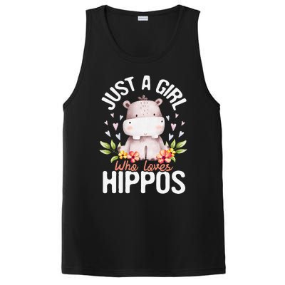 Just A Who Loves Hippos Hippopotamus Hippo Lover PosiCharge Competitor Tank