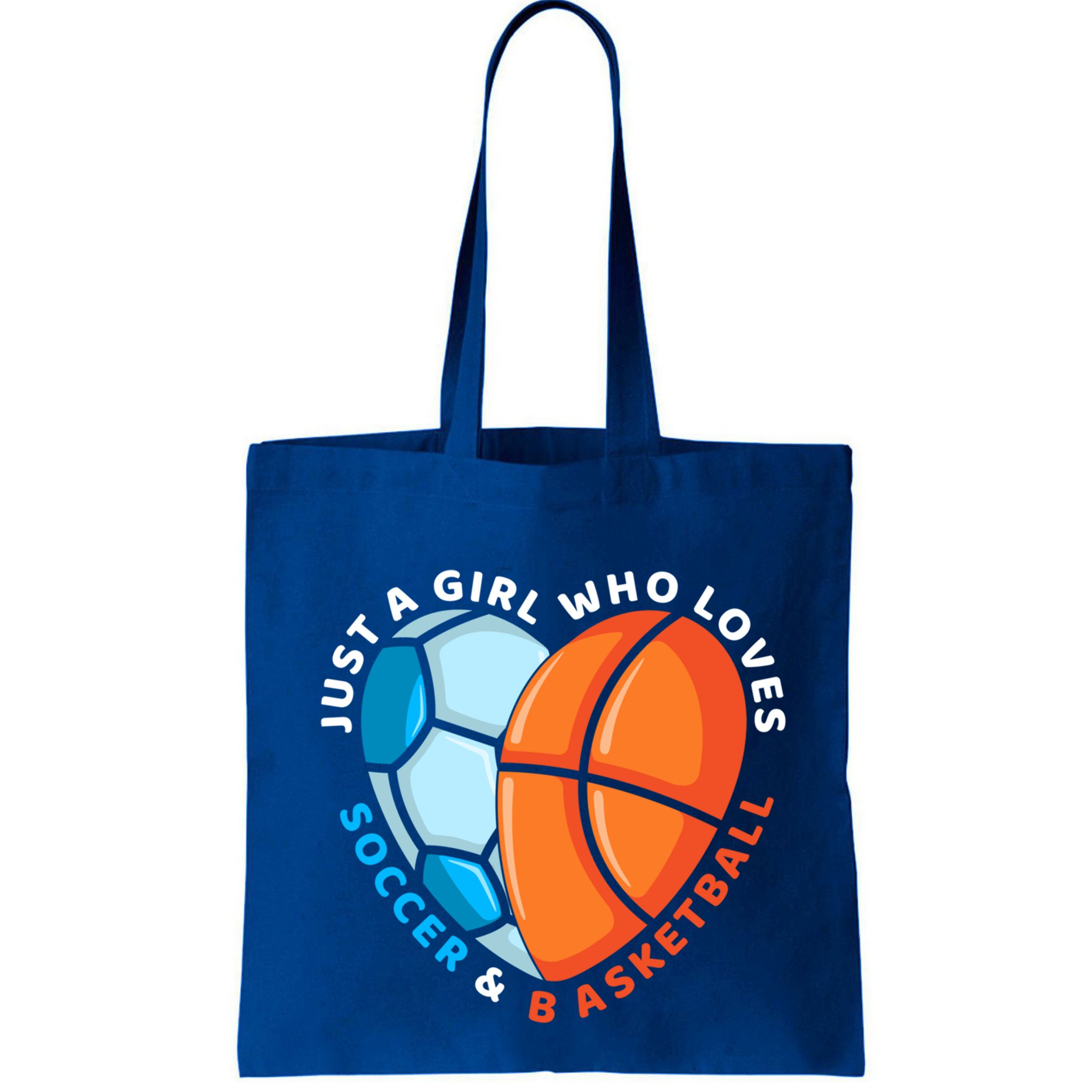Just A Who Loves Soccer And Basketball Ball Gift Bag