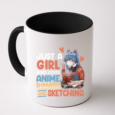 Just A Who Loves Anime Ra And Sketching Otaku Anime Mug