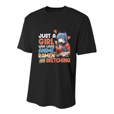 Just A Who Loves Anime Ra And Sketching Otaku Anime Youth Performance Sprint T-Shirt