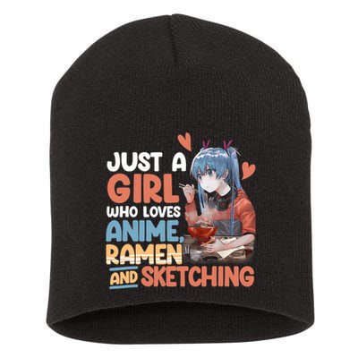 Just A Who Loves Anime Ra And Sketching Otaku Anime Short Acrylic Beanie