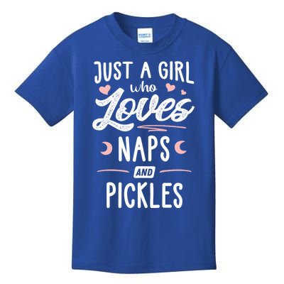 Just A Who Loves Naps And Pickles Gift Kids T-Shirt