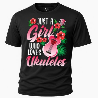 Just A Who Loves Ukuleles Gift Ukulele Player Gift Performance Shirt