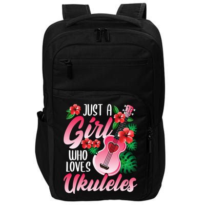 Just A Who Loves Ukuleles Gift Ukulele Player Gift Impact Tech Backpack