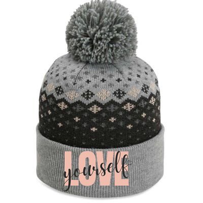 Just a who loves herself love yourself too. The Baniff Cuffed Pom Beanie